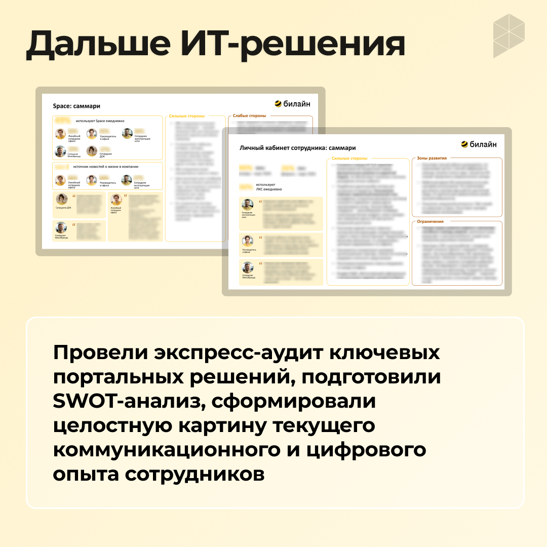 Разработка концепции развития интранета Билайна