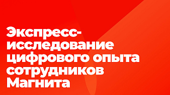 Экспресс-исследование цифрового опыта сотрудников Магнита